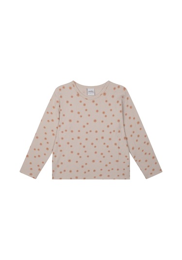 Antebies Bej Bambu Kumaş Kız Çocuk Pijama Takımı Renkli