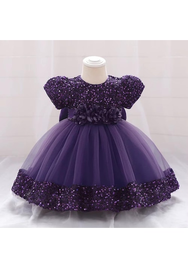 Dharma Çiçek Model Çocuk Abiye - Gösteri Elbisesi - Doğum Günü Kıyafeti Balo Elbise Mezuniyet Elbise A.Yeşil