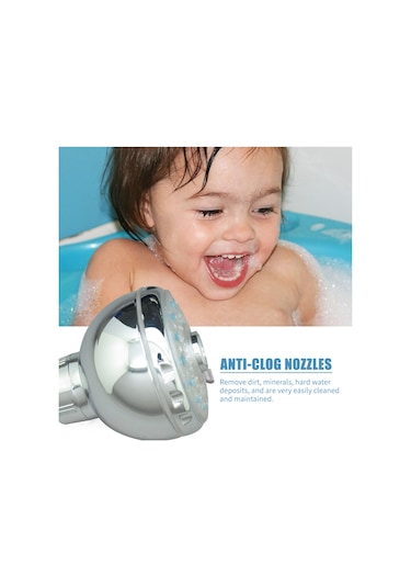 Geeksen Renkli Flaş Işıklı Led Duş Başlığı 3 Ayarlı Yağmur Duş Başlığı Ayarlanabilir Banyo Duş Başlığı Cilalı Krom Banyo Yağmur Duş Başlığı Değiştirme Diğer