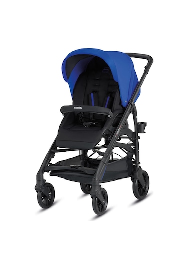 Inglesina Trilogy Tek El Tek Hamle ile Katlanıp Açılan Çift Yön Bebek Arabası - Splash Blue