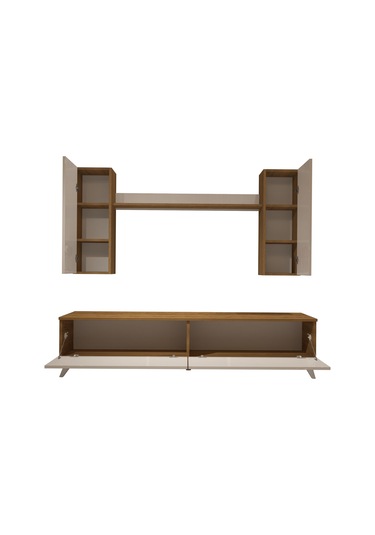 Decoraktiv Eko 5d Mdf Std Retro Tv Ünitesi Tv Sehpası Pera - Beyaz