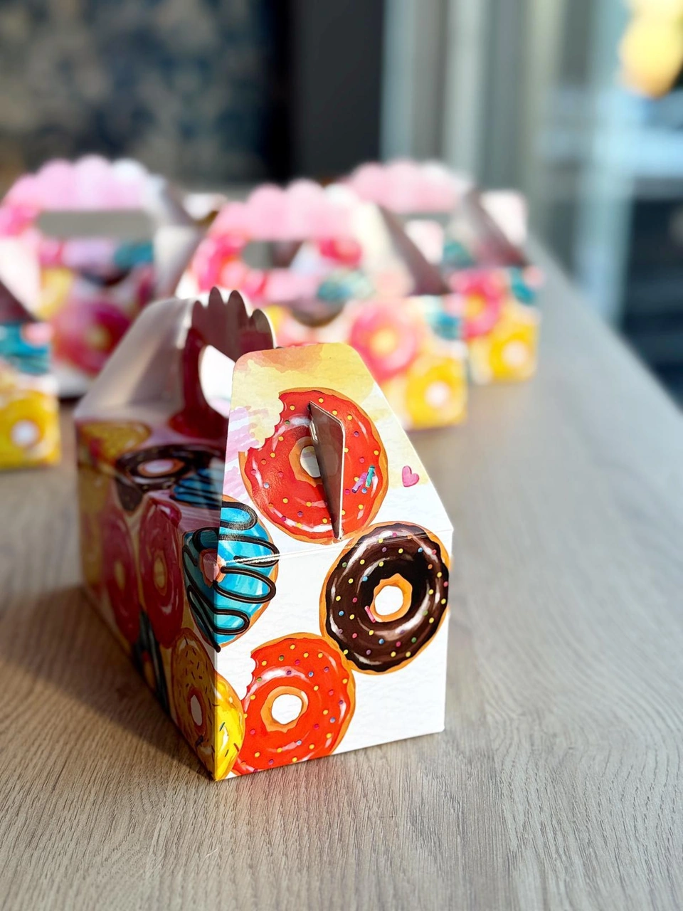 Macaron Kutusu 25 'li El Tutmalı Çanta Doğum Günü Hediye Kutusu Pasta Kutusu