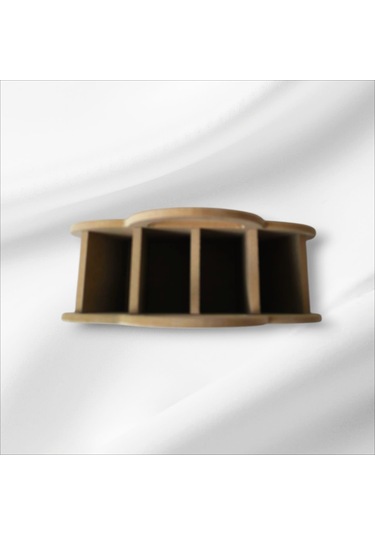 Ahşap-boyanabilir- 4 Bölmeli Kaşıklık