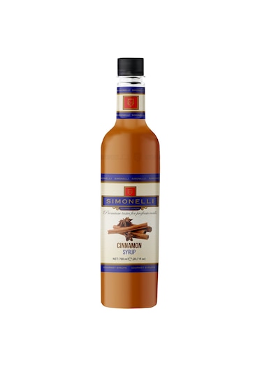 Simonelli Kahve ve Kokteyl Şurubu Tarçın Aromalı 700 ML + Pompa
