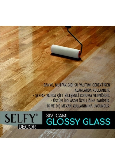 Rich Selfy Decor Glossy Glass Sıvı Cam 1000+500 gr.