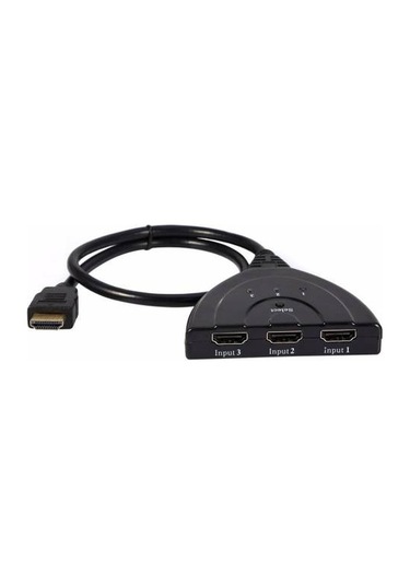 3 In 1 Hdmi Çoklayıcı 3 Port Çoğaltıcı Kablo Switch