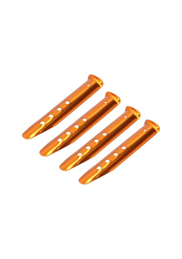 Skycity 4 Adet Taşınabilir Alüminyum Çadır Pini - Kuru Toprak, Kum Ve Kar İçin Güçlü Tutma Gücü, Outdoor Kamp Malzemesi Altın