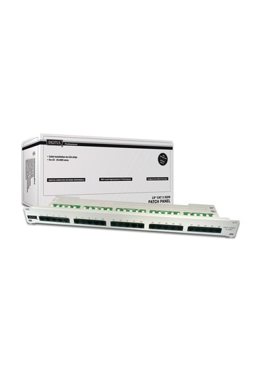 Digitus 19 Inch 25 Port Cat-3 Isdn Patch Panel, Zırhsız -18411