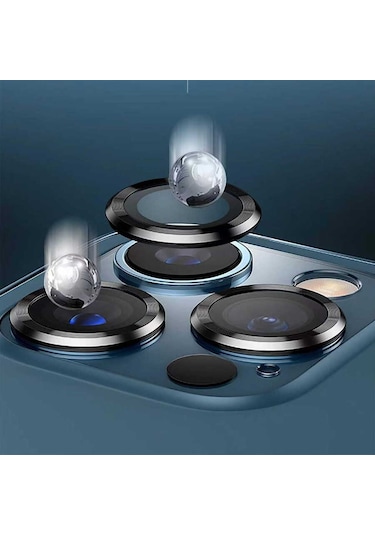 Go Des Apple Uyumlu iPhone 14 Plus Go Des Eagle Kamera Lens Koruyucu ZORE-273688 Siyah