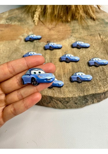 Mr. Home Ahşap Uv Baskılı Arabalı Figür-uv Baskılı Magnet Figür