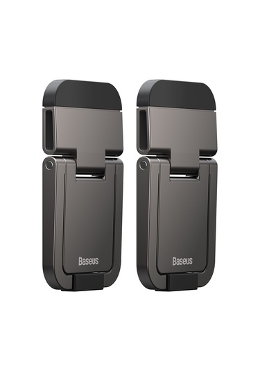 Baseus 2 Adet İnce Dizüstü Bilgisayar Kickstand Masaüstü Dizüstü Isı Dağılımı Standı Tutucu - Koyu Gri