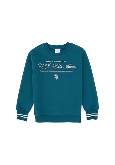 U.s. Polo Assn. Erkek Çocuk Koyu Yeşil Pijama Takım 50318686-vr101 Dark Eden