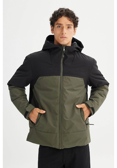 Lee Kapüşonlu Relaxed Haki Erkek Mont L2520257801 Haki