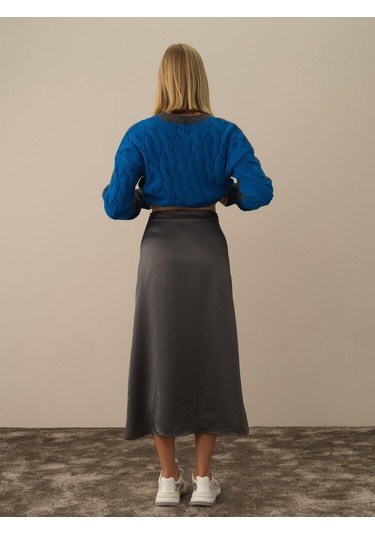 Xint Regular Fit Saten Etek 24kb22270387-055 Gri