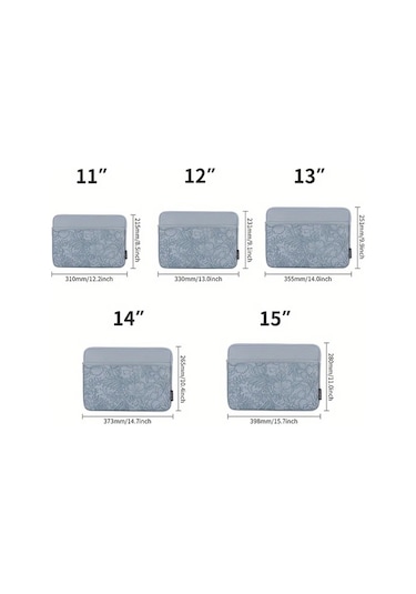 Techbloom Macbook Uyumlu Pro 14 İnç Pu Laptop Çantası Grey Notebook Taşıma Kılıfı Çanta "value":"mavi"