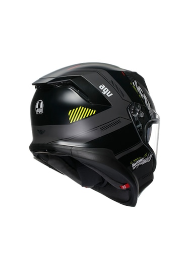 Agv K7 Mplk Kyber Motosiklet Kaskı Mat Gri - Neon Sarı