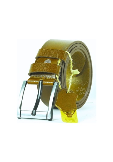 Hakiki Manda Derisi Erkek Kemer 4,5cm Taba Kot Pantolon Kemeri Taba