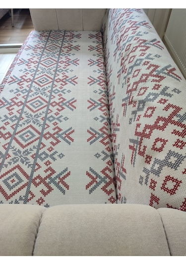 Koltuk Örtüsü Kaymaz Kilim Kırmızı