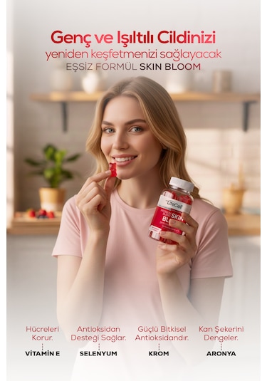 Life Cell Skin Bloom Takviye Edici Gıda 60 Çignenebilir Jel