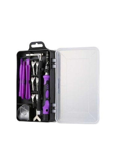 Fastbuy 135 Adet Cep Telefonu Sökme Aracı, Saat Onarımı Alet, Tornavida Seti, Siyah Mor