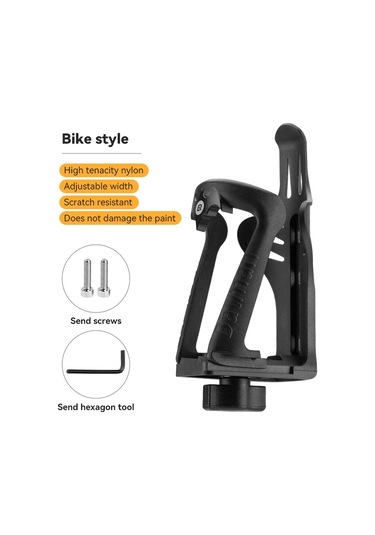 Rockbros 1d Bisiklet Su Şişesi Kafesi Bisiklet Bisiklet Ayarlanabilir Genişlik Naylon Şişe Tutucu Raf