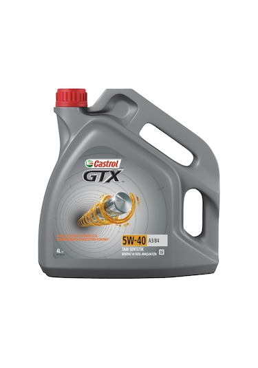 Castrol GTX 5W-40 A3/B4 Tam Sentetik Motor Yağı 4 L