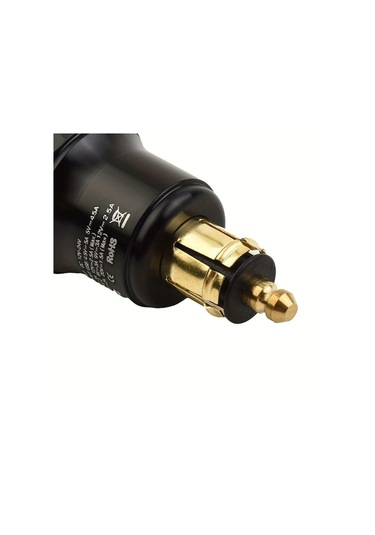 Honeybeeshop Alüminyum Motosiklet Güç Adaptörü Dın Hella Fişi Qc 3 0 Usb Tip C Şarj Kırmızı Işık Bmw Triumph Ducati