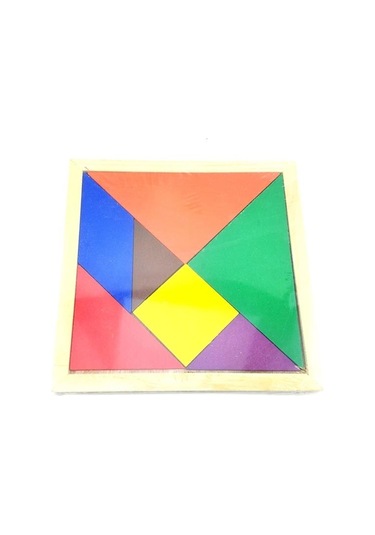 Ahşap Tangram 16x16cm