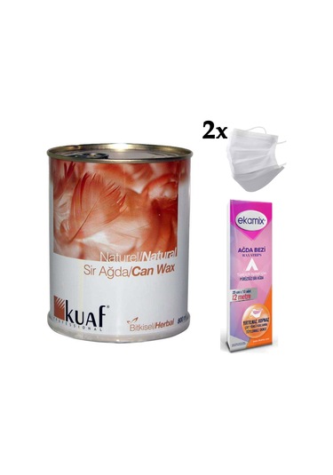 Kuaf Naturel Konserve Sir Ağda 800 ML + Ekamix Ağda Bezi 2 M