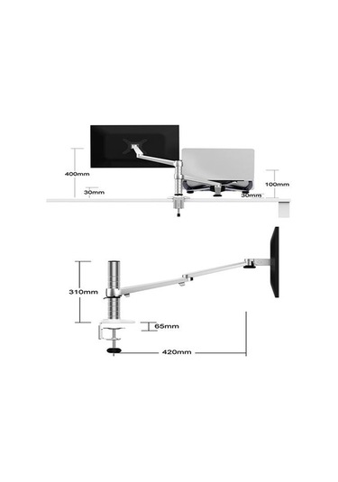 Exeo Oa-7x Amortisörlü Monitör Notebook Tutucu Askı Aparatı