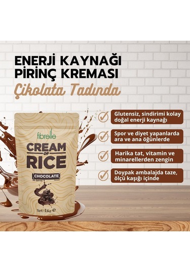 Fibrelle Rice Cream Çikolata Çikolata 1 Kg