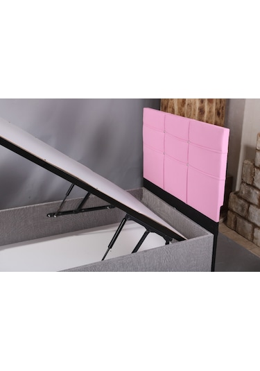 Azrayatakmobilya Tek Kişilik Yatak+Baza + Başlık Basic 90 x 190 CM
