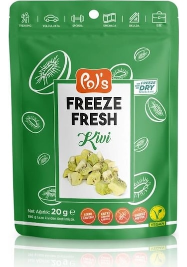 Pol S Freeze Fresh Dondurularak Kurutulmuş Kivi 20 G