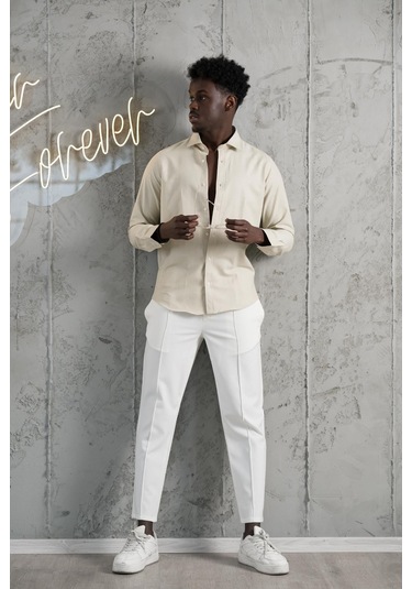 Advante Slimfit Yazlık Düz Pamuklu Gömlek Yeşil