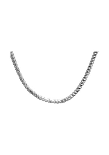 Silver Renk Çelik Erkek Press Snake Zincir (504282116) Metalik