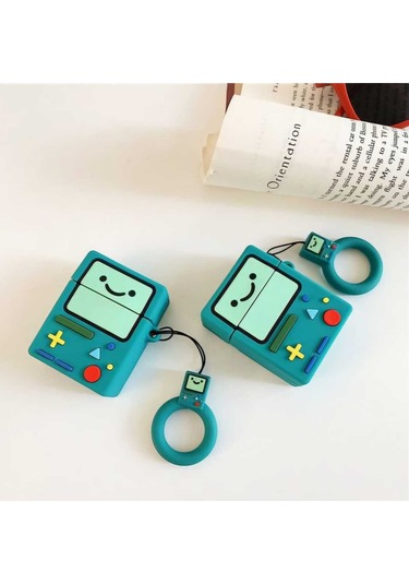 Iphone 1/2. Nesil Uyumlu Koruyucu Bluetooth Kulaklık Kılıfı Figürlü Robot Airpods 1/2. Nesil
