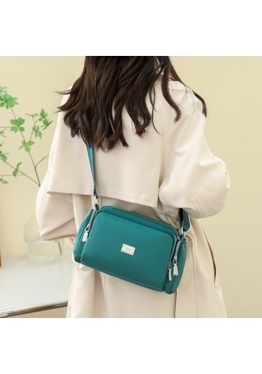 Tongxida Ha Mavi Bosphorus Tote Kadın Messenger Çanta, Moda Naylon Rahat Kapasiteli Çok Fonksiyonlu Crossbody Mavi