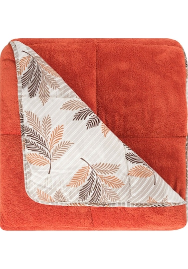 Battal Wellsoft Yorgan Çift Taraflı Yastık Kılıflı 215x235 Cm Turuncu