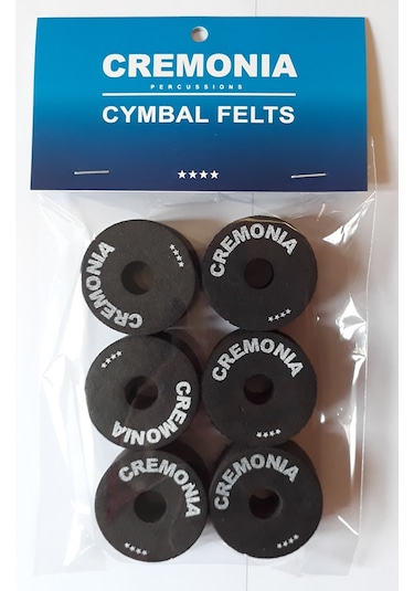 Cremonia Cymfelts Siyah 6'lı Zil Keçesi