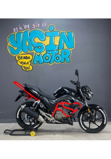 Drift L Arka Kuyruk Demiri Stunt Ön Koruma Set Kırmızı