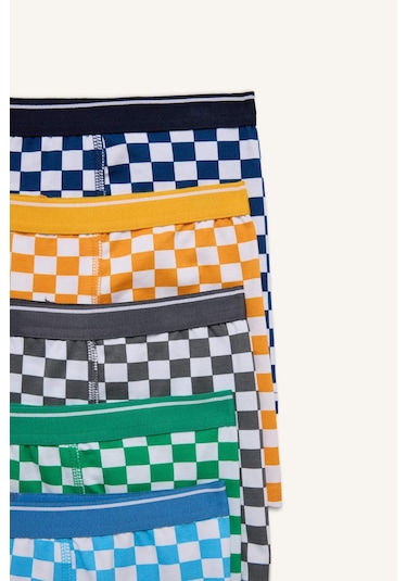 Defacto Desenli Penye 5'li Boxer Erkek Çocuk H0706A826SP Defacto Desenli Penye 5'li Boxer Erkek Çocuk H0706A826SP