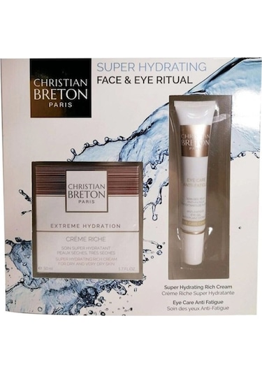 Christian Breton Süper Nemlendirici 50 ML ve Göz Jeli 15 ML Set