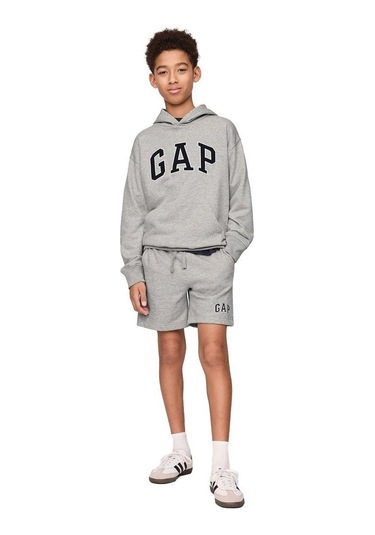 Gap V-frch Ft Logo Shorts Erkek Çocuk Sort Gri
