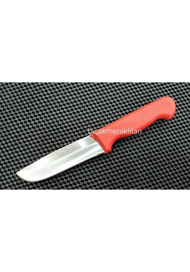 Akçelik Yüzme Bıçağı-Kırmızı Sap-22Cm-2Mm Çelik Kırmızı
