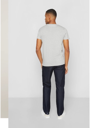 Tommy Hilfiger Sıfır Yaka Erkek T-shirt Gri