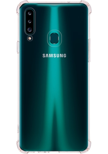 Samsung Galaxy Uyumlu  A20s Köşe Korumalı Airbag Antishock Silikon Kapak