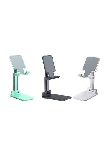 Joyhub Betty Becky Telefon Tutucu Standı Metal Masaüstü Tablet Tutucu Katlanabilir Uzatma Braketi Siyah Havalandırma