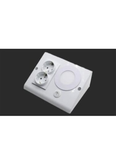 Mutfak Dolap & Tezgah Altı 3 W Günışığı Led Aydınlatma Ve Priz Beyaz