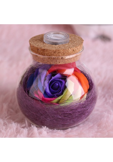 Shineyee Mor Renkli Sonsuz Gül Işıklı Sandık, Uzaktan Kumandalı Rgb Led Işık, Ev Dekorasyonu Hediyelik Alet Mor