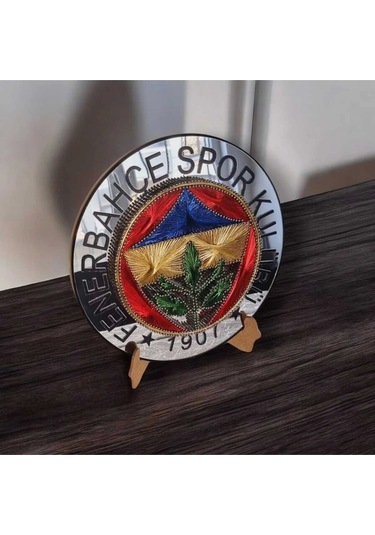 El Yapımı Filografi Fenerbahçe Logo Premium Kalite Malzeme Ile Hazırlanmış Dekoratif 25,5cm Fb